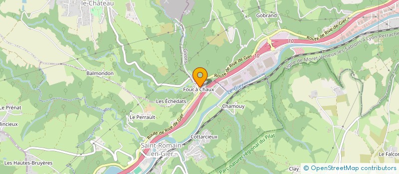 localisation de l'entreprise SCI B.F.K.  SAINT-ROMAIN-EN-GIER