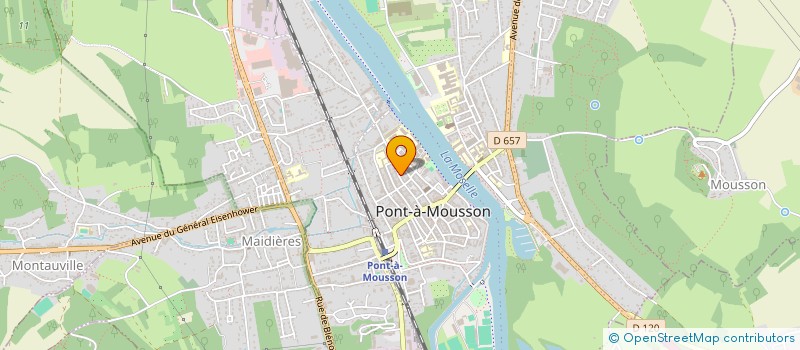 localisation de l'entreprise SCI B.F.K.  PONT A MOUSSON