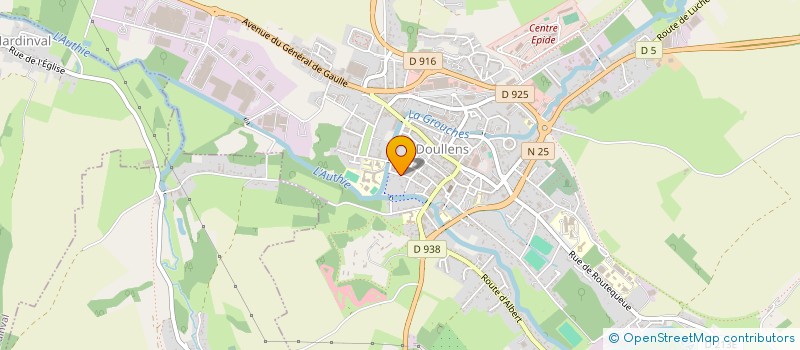 localisation de l'entreprise SCI  B.F.N  DOULLENS