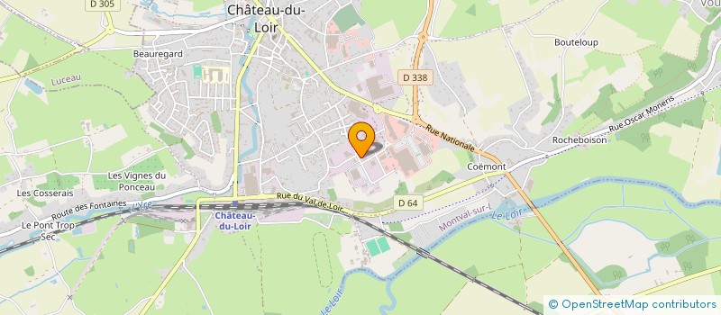 localisation de l'entreprise SCI B F P  MONTVAL-SUR-LOIR