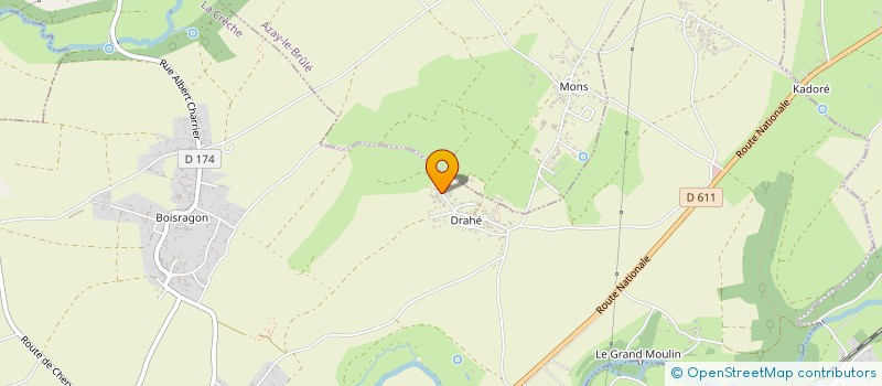 localisation de l'entreprise SCI B F P C  LA CRECHE