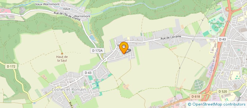 localisation de l'entreprise SCI B.F.P. IMMO  COSNES-ET-ROMAIN