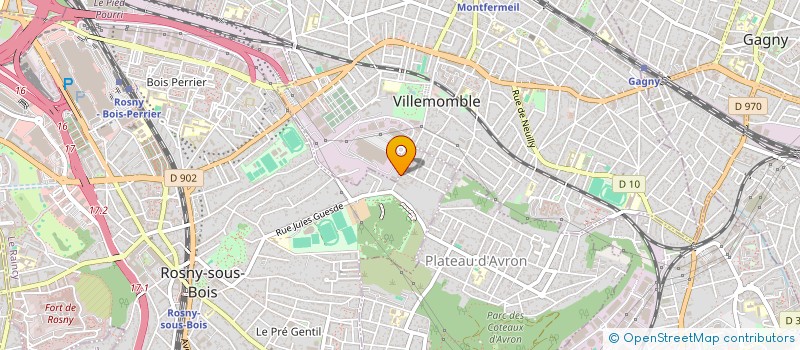 localisation de l'entreprise SCI B'FIVE IMMO à VILLEMOMBLE
