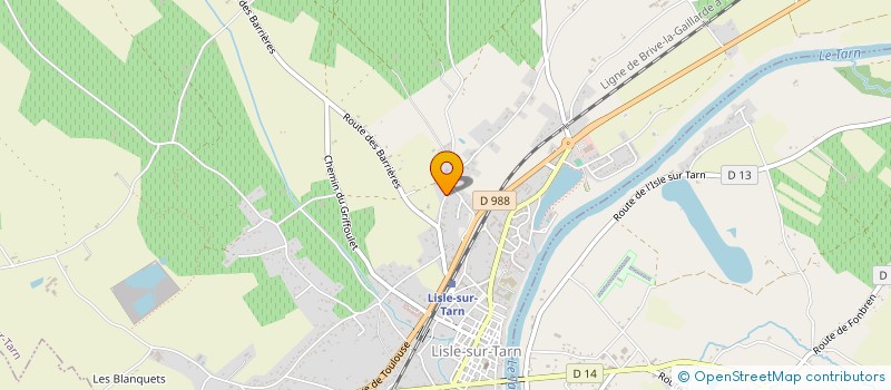 localisation de l'entreprise SCI B&G à LISLE-SUR-TARN