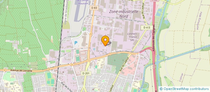 localisation de l'entreprise SCI B.G.  COLMAR