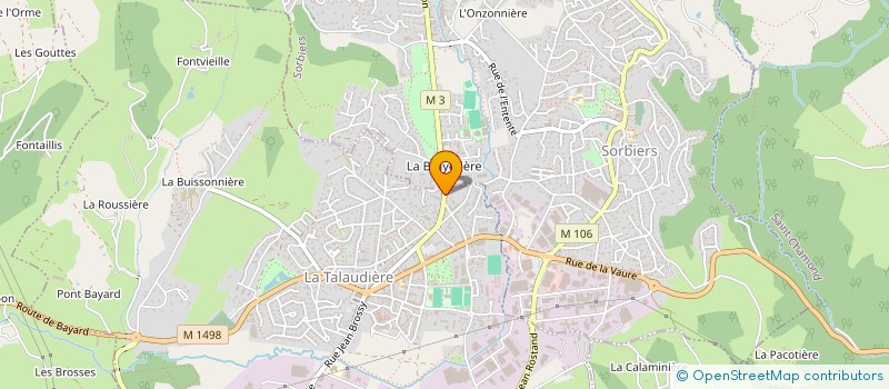 localisation de l'entreprise SCI B.G.A. IMMO  LA TALAUDIERE