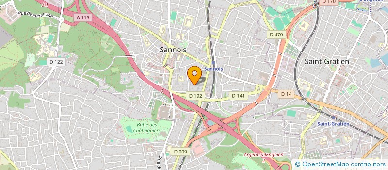 localisation de l'entreprise SCI B&G ASSOCIES  SANNOIS