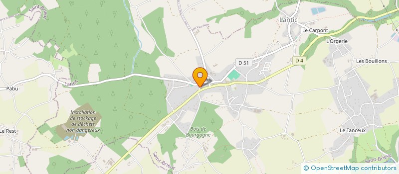 localisation de l'entreprise SCI B.G BOUTIQUES  LANTIC