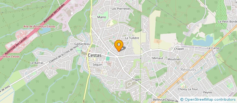 localisation de l'entreprise SCI B.G.D.F  CESTAS