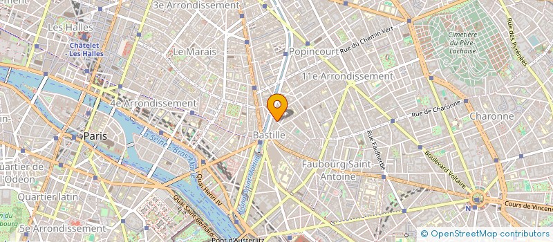 localisation de l'entreprise SCI B.G. FLAMMARION  PARIS