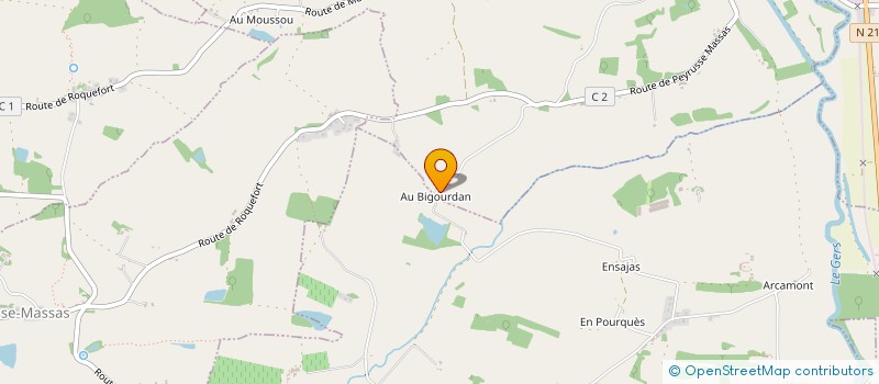 localisation de l'entreprise SCI B.G. INVEST 2  ROQUEFORT