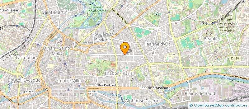localisation de l'entreprise SCI B.G. INVESTISSEMENT  RENNES