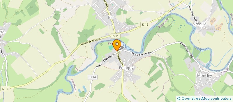 localisation de l'entreprise SCI B.G.M.  EMAGNY