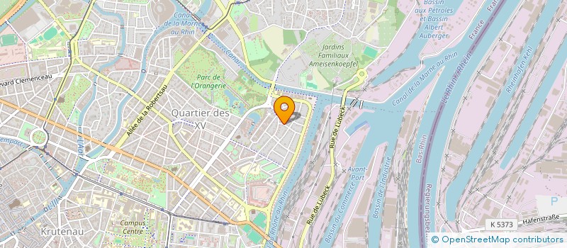 localisation de l'entreprise SCI B.G.P.  STRASBOURG