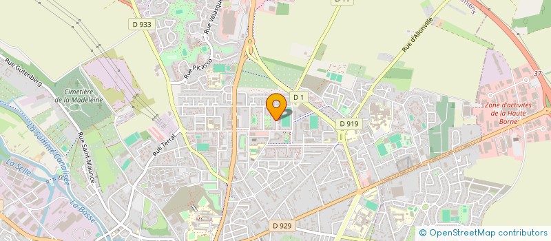 localisation de l'entreprise SCI B H à AMIENS