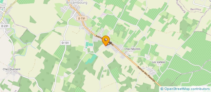 localisation de l'entreprise SCI B.H.G  BRIZAMBOURG