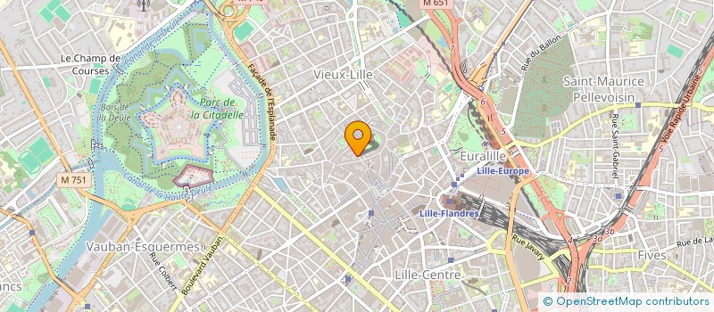 localisation de l'entreprise SCI B.H..M.S  LILLE