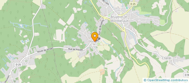 localisation de l'entreprise SCI B.H.N.  VORGES