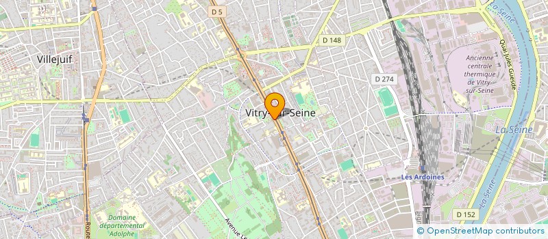 localisation de l'entreprise SCI B.H.R.D.  VITRY-SUR-SEINE