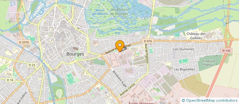 localisation de l'entreprise SCI B.H.T.  BOURGES