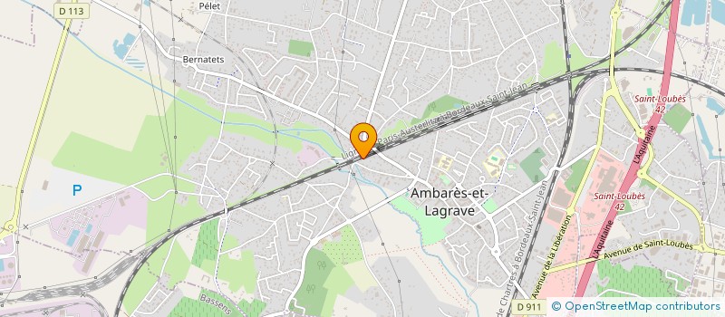 localisation de l'entreprise SCI B.I  AMBARES-ET-LAGRAVE