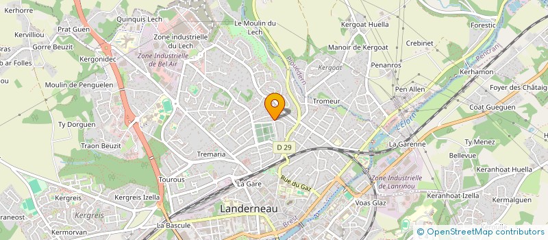 localisation de l'entreprise SCI B.I.ONE  LANDERNEAU
