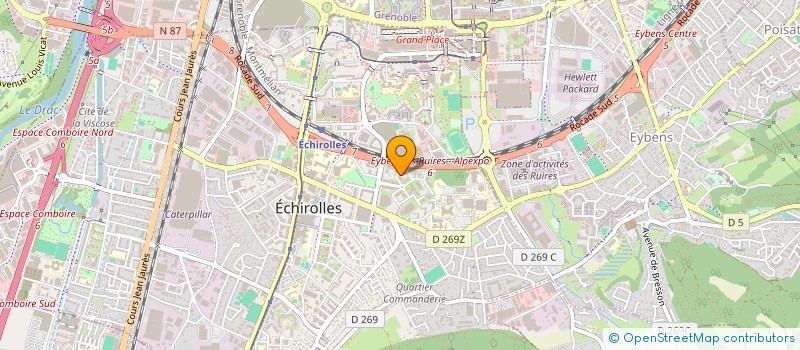 localisation de l'entreprise SCI B II à ECHIROLLES
