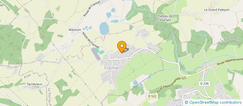 localisation de l'entreprise SCI B IMMO  CRACHIER