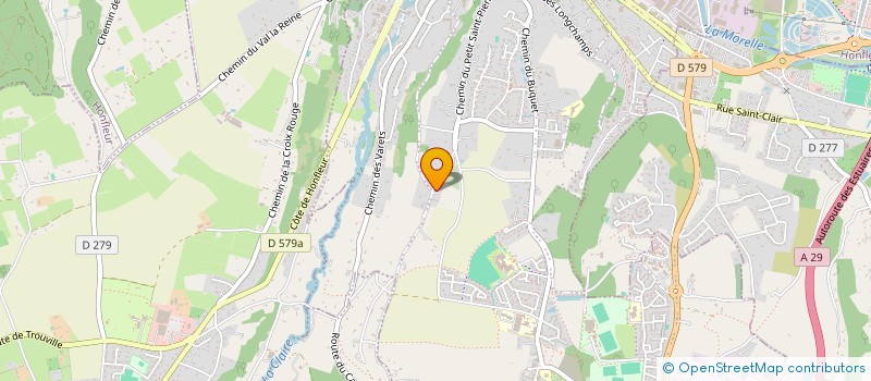 localisation de l'entreprise SCI B.INVEST.  GONNEVILLE-SUR-HONFLEUR