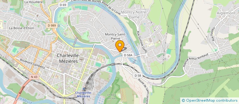 localisation de l'entreprise SCI B.J  CHARLEVILLE-MEZIERES