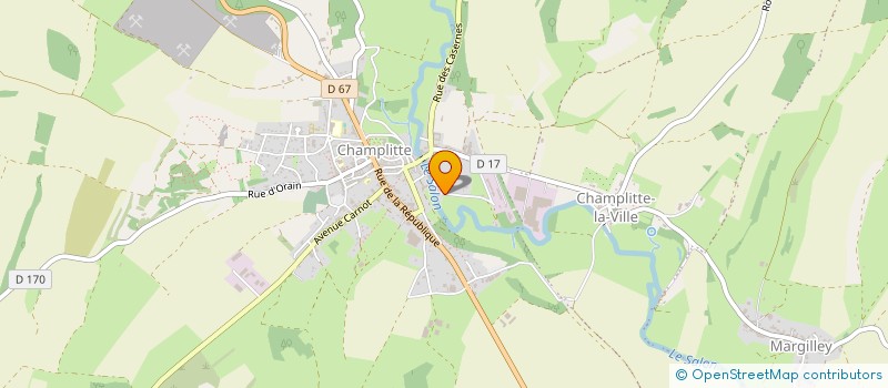localisation de l'entreprise SCI B.J à CHAMPLITTE