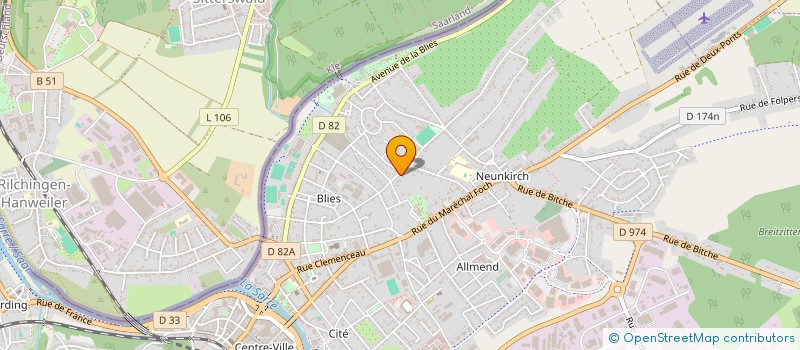 localisation de l'entreprise SCI B.J.A. à SARREGUEMINES