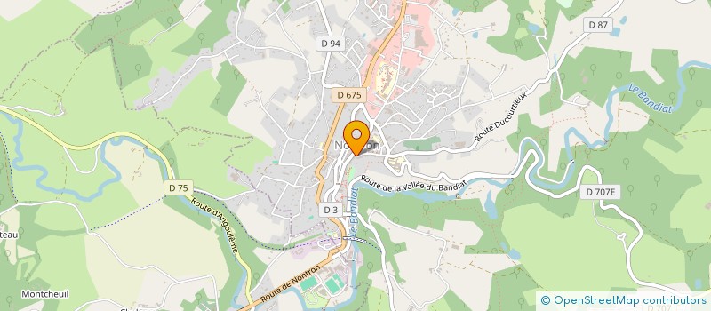 localisation de l'entreprise SCI B.J.F.C.  NONTRON