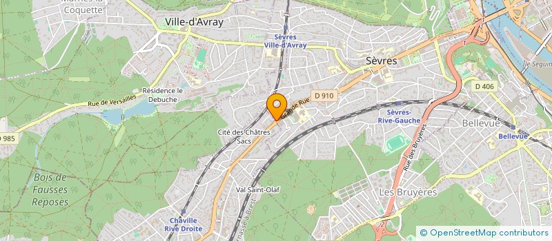 localisation de l'entreprise SCI B J K V à SEVRES