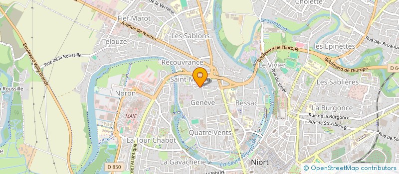 localisation de l'entreprise SCI B.J.N. à NIORT