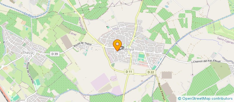 localisation de l'entreprise SCI B.J.P.  ALENYA