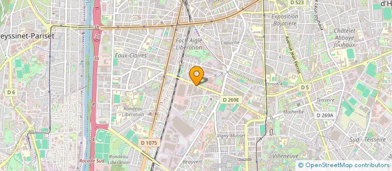 localisation de l'entreprise SCI B.J.R.38  GRENOBLE