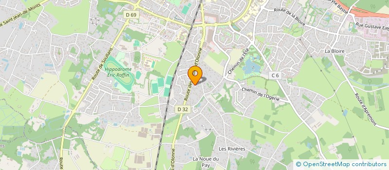 localisation de l'entreprise SCI B.J. VRIGNAUD à CHALLANS