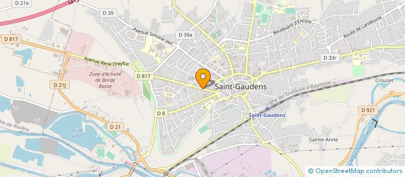 localisation de l'entreprise SCI B.K.  SAINT-GAUDENS