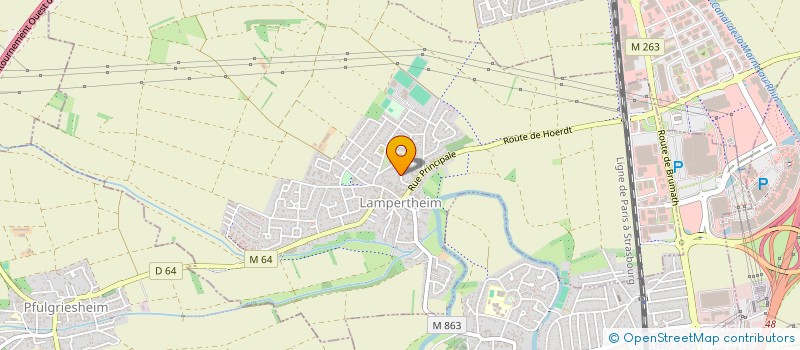 localisation de l'entreprise SCI B.K.  LAMPERTHEIM