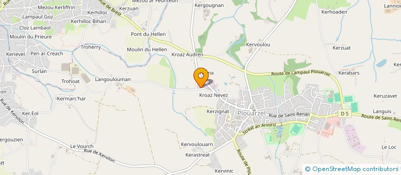 localisation de l'entreprise SCI B&L  PLOUARZEL