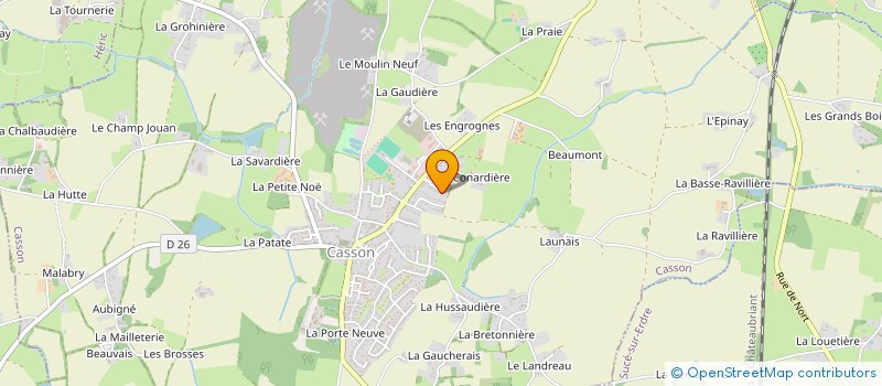 localisation de l'entreprise SCI B.L.B.  CASSON