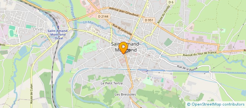 localisation de l'entreprise SCI B.L.B.9.  SAINT-AMAND-MONTROND