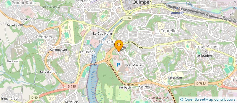 localisation de l'entreprise SCI B&L DENTS  QUIMPER