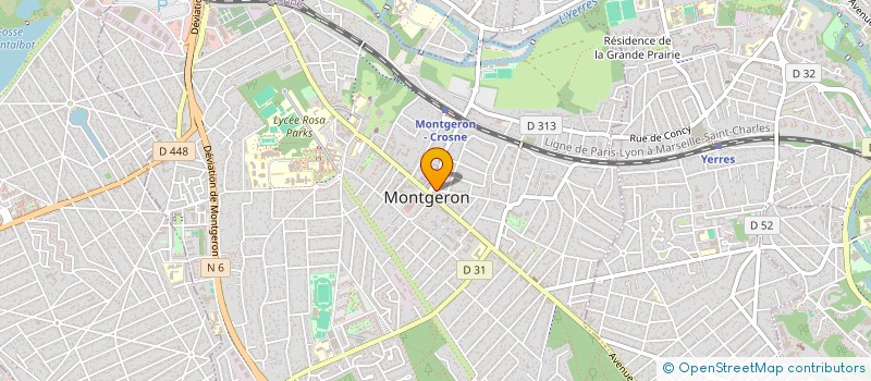 localisation de l'entreprise SCI B.L.F.  MONTGERON