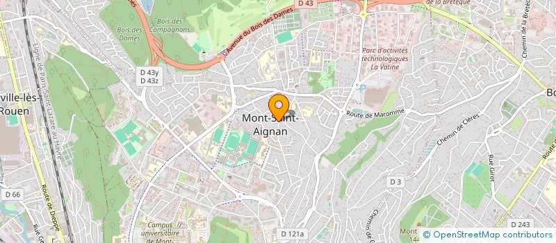 localisation de l'entreprise SCI B.L.I.  MONT-SAINT-AIGNAN