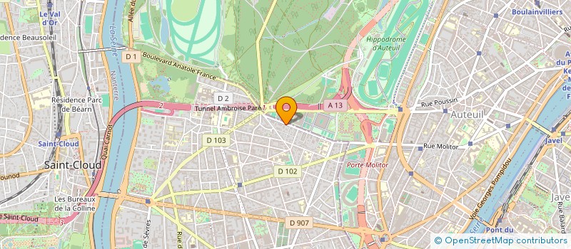 localisation de l'entreprise SCI B.L.I.A.R.D. à BOULOGNE-BILLANCOURT