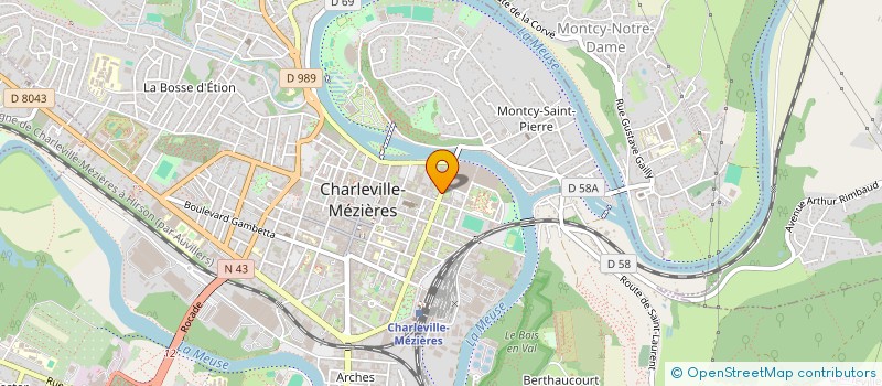 localisation de l'entreprise SCI B L INVESTISSEMENTS à CHARLEVILLE-MEZIERES