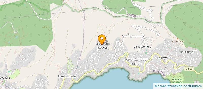 localisation de l'entreprise SCI B.L.M. à RAYOL-CANADEL-SUR-MER
