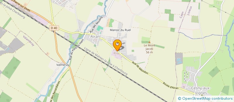 localisation de l'entreprise SCI B L O  VALAMBRAY